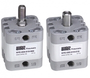 Single acting compact cylinders